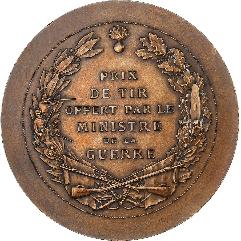 França, medalha, Ministère de la Guerre, Concours de Tir, n.d., Bronze