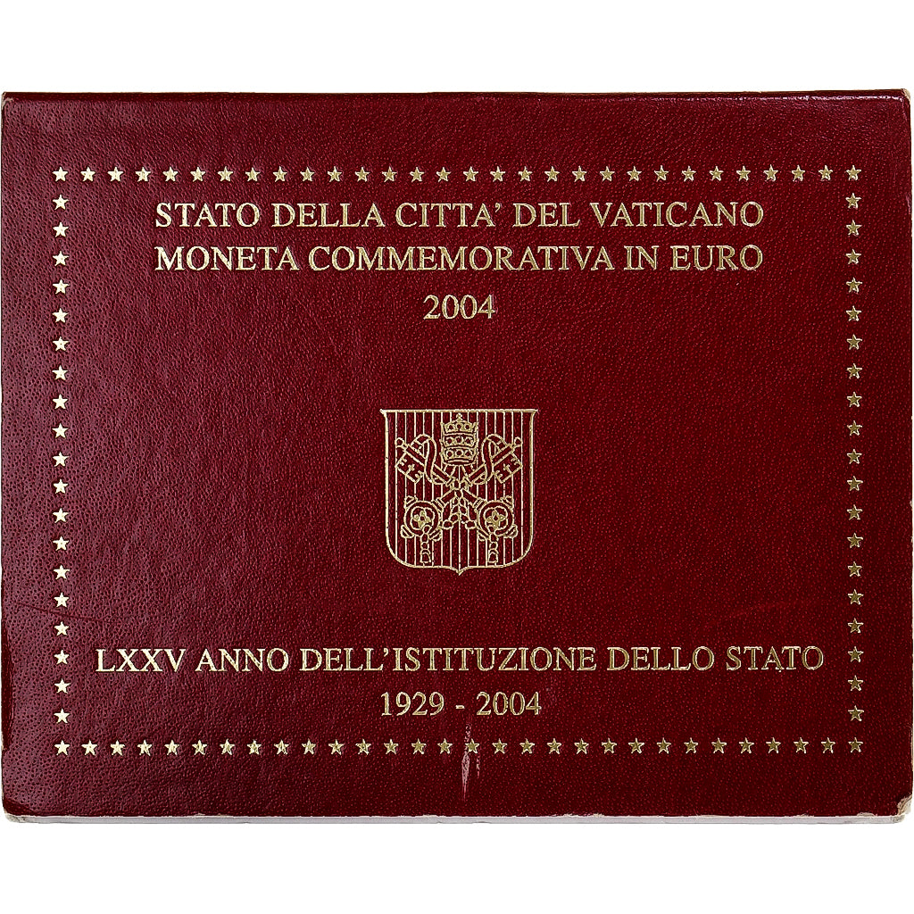 Vatican, Jean-Paul II, 2 Euro, 75e anniversaire de la fondation du Vatican, Rome