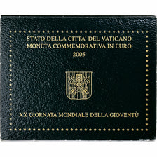 Vaticano, Benedict XVI, 2 Euro, 20th World Youth Day, 2005 - Anno I, Rome