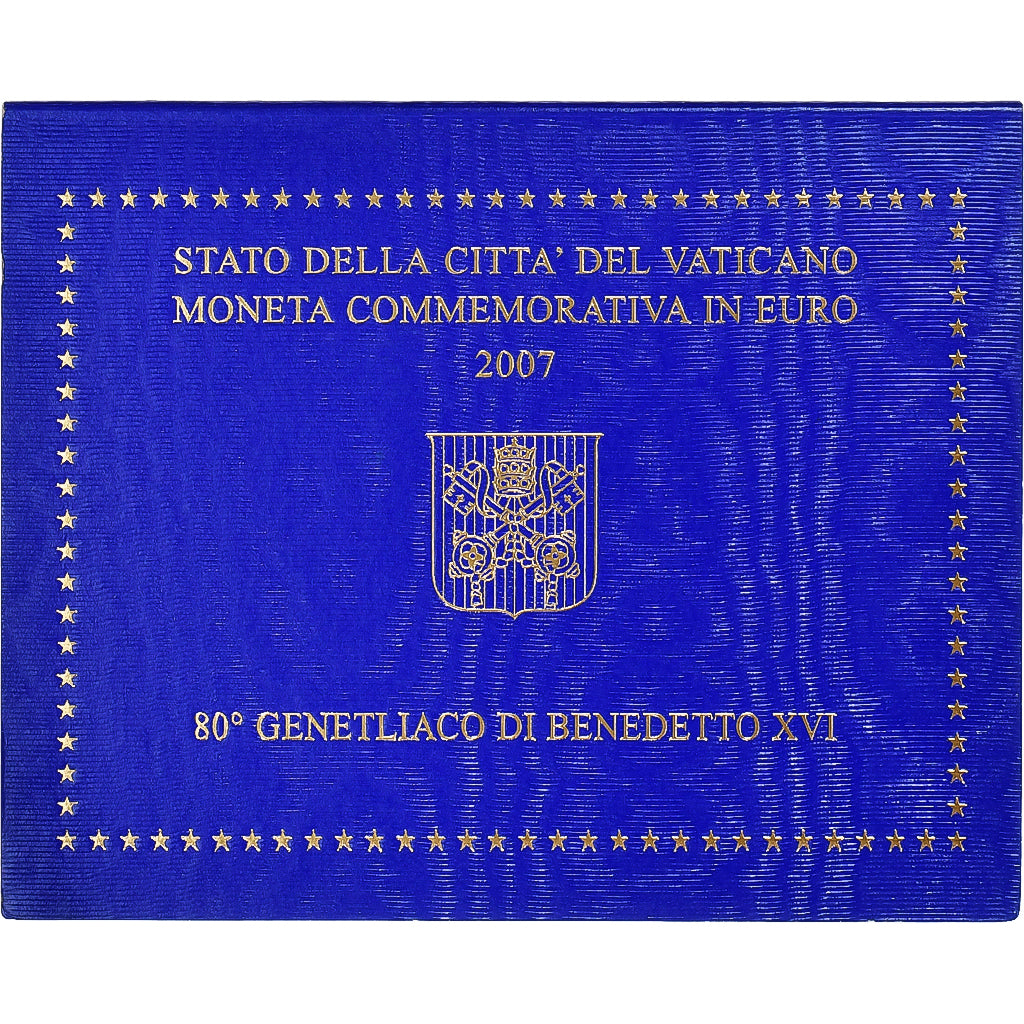 Vatican, Benedict XVI, 2 Euro, 80th birthday Pope Benedict XVI, 2007, Rome