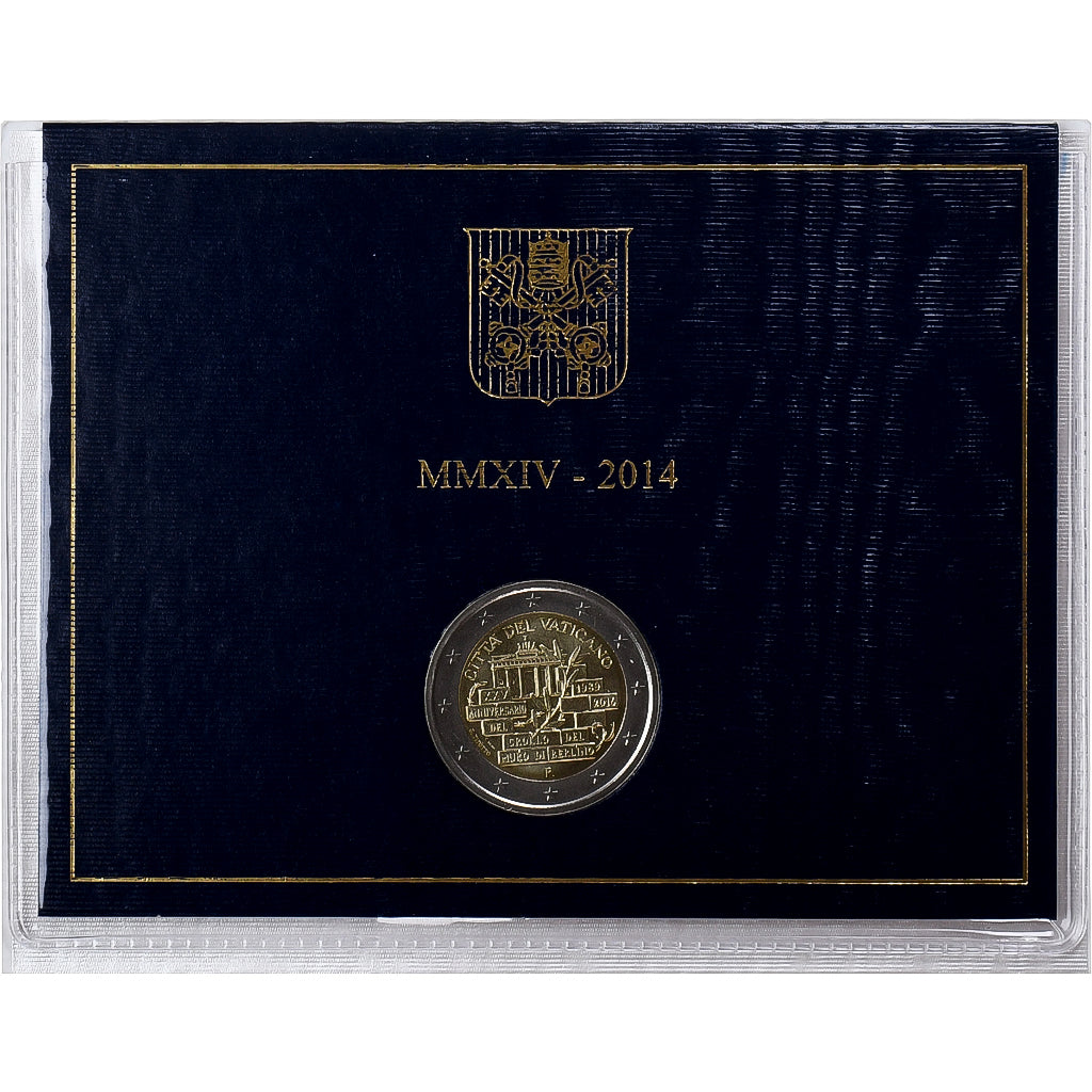 Vatican, Francis, 2 Euro, 25th Anniversary, Fall of the Berlin Wall, 2014, Rome