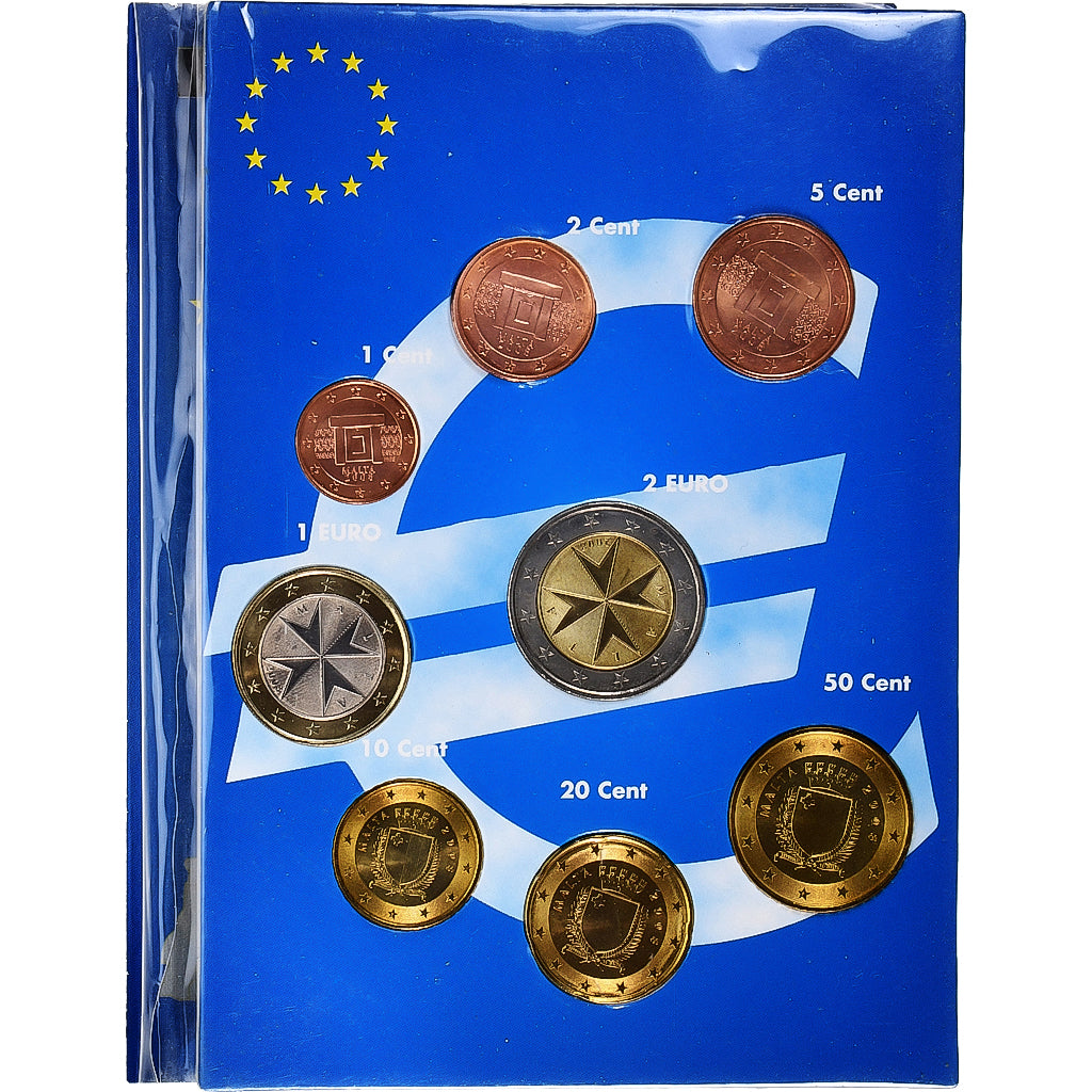 Malte, Set 1 ct. - 2 Euro, euro set, 2008, SPL