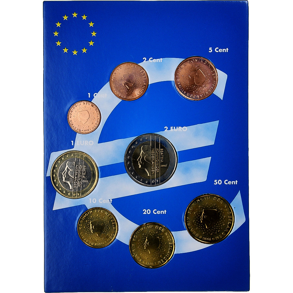 Paesi Bassi, Set 1 ct. - 2 Euro, euro set, 2002, N.C., SPL