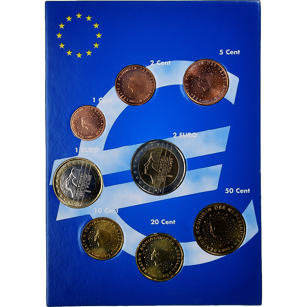 Paesi Bassi, Set 1 ct. - 2 Euro, euro set, 2003, N.C., SPL
