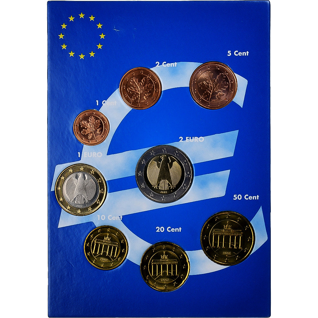 Deutschland, Set 1 ct. - 2 Euro, euro set, 2002, Stuttgart, UNZ