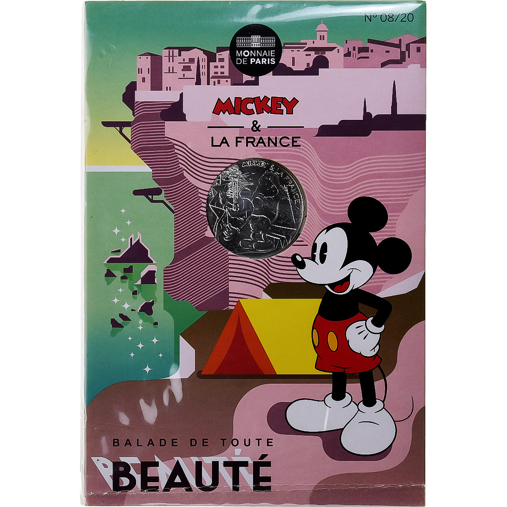 Francia, 10 Euro, Mickey (Corse), 2018, MDP, Argento, FDC