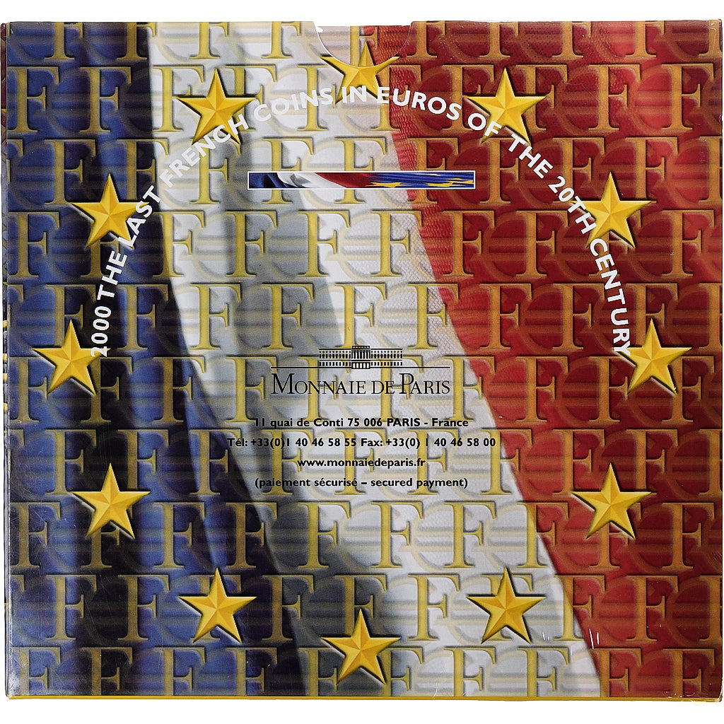 Francja, Coffret 1c. à 2€, BU, 2000, MDP, ND, MS(65-70)