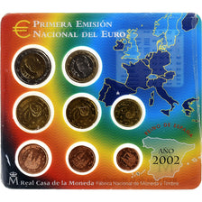 Spain, Set 1 ct. - 2 Euro, Coin card.FDC, 2002, Madrid, MS(65-70)