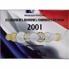 França, Coffret 1 c. à 20 frs., 2001, MDP, BU, N/D, MS(65-70)