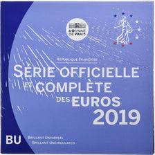 France, Coffret 1c. à 2€, BU, 2019, MDP, MS(65-70)