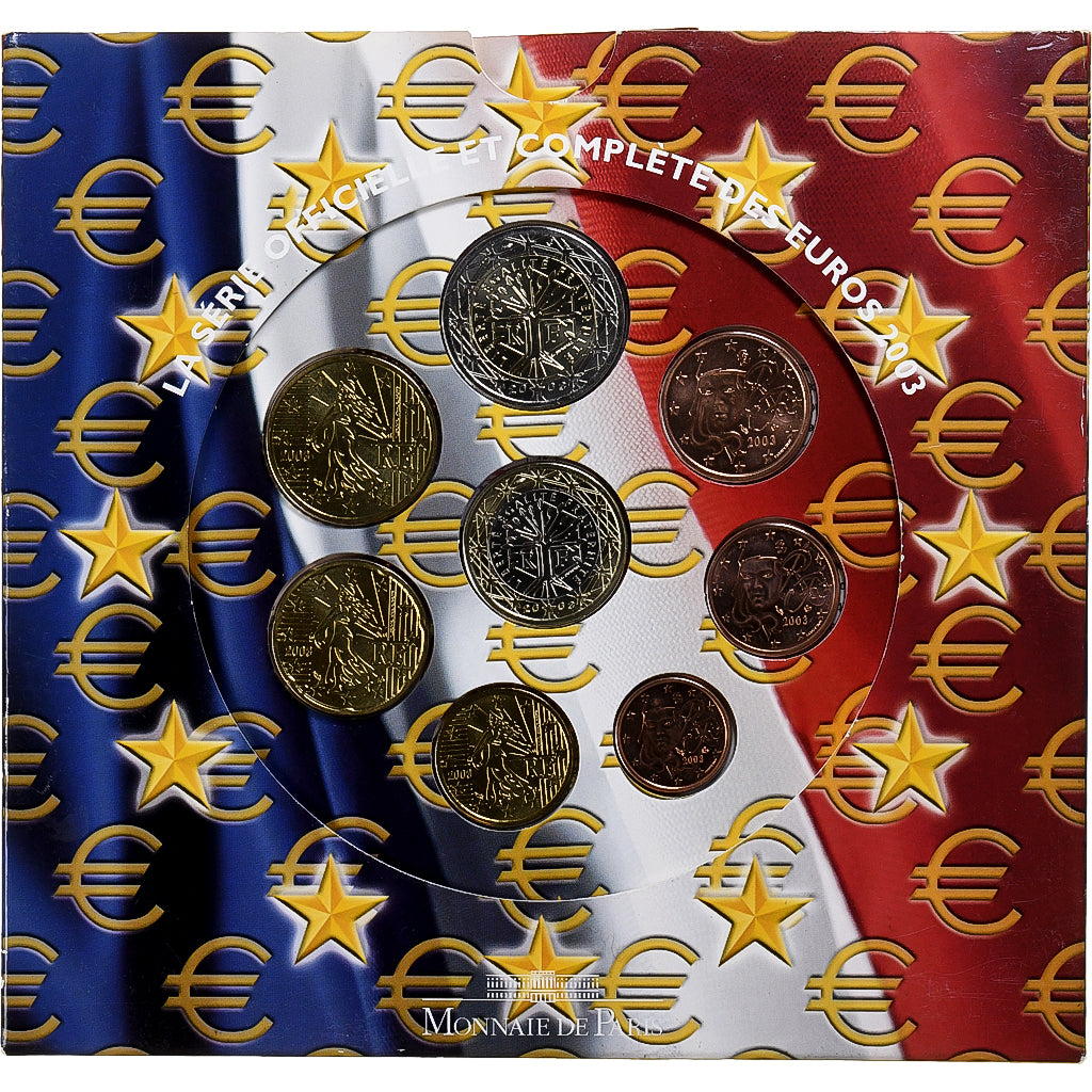 França, Coffret 1c. à 2€, BU, 2003, MDP, N/D, MS(65-70)