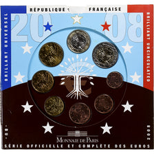 France, Coffret 1c. à 2€, BU, 2008, MDP, MS(65-70)
