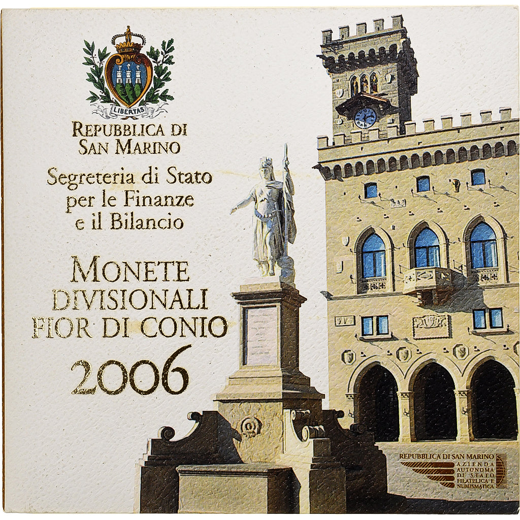 San Marino, Set 1 ct. - 5 Euro, FDC, 2006, Rome, ND, MS(65-70)