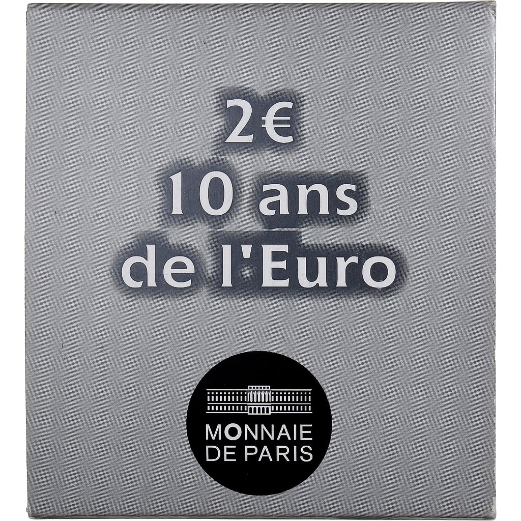France, 2 Euro, 10 ans de l'euro, Proof, 2012, MDP, Bi-Metallic, MS(65-70)