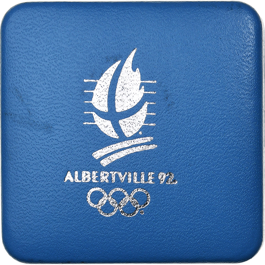 France, 100 Francs, Albertville 92, Patinage artistique, 1989, MDP, BE, Argent