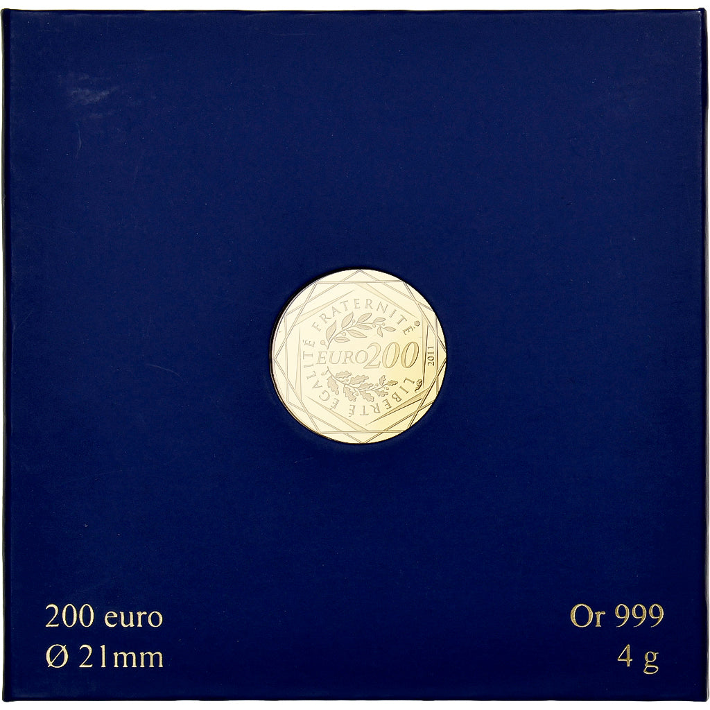 France, 200 Euro, Régions françaises, Proof, 2011, MDP, Gold, MS(65-70)