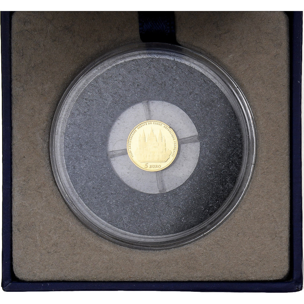 Frankreich, 5 Euro, Abbaye de Cluny, PP, 2010, MDP, Gold, STGL