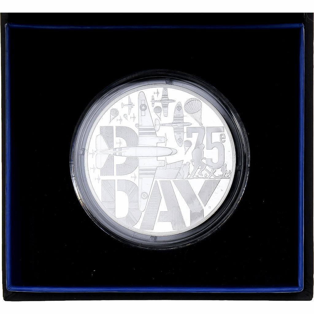 France, 10 Euro, D-day, Proof, 2019, MDP, Silver, MS(65-70)