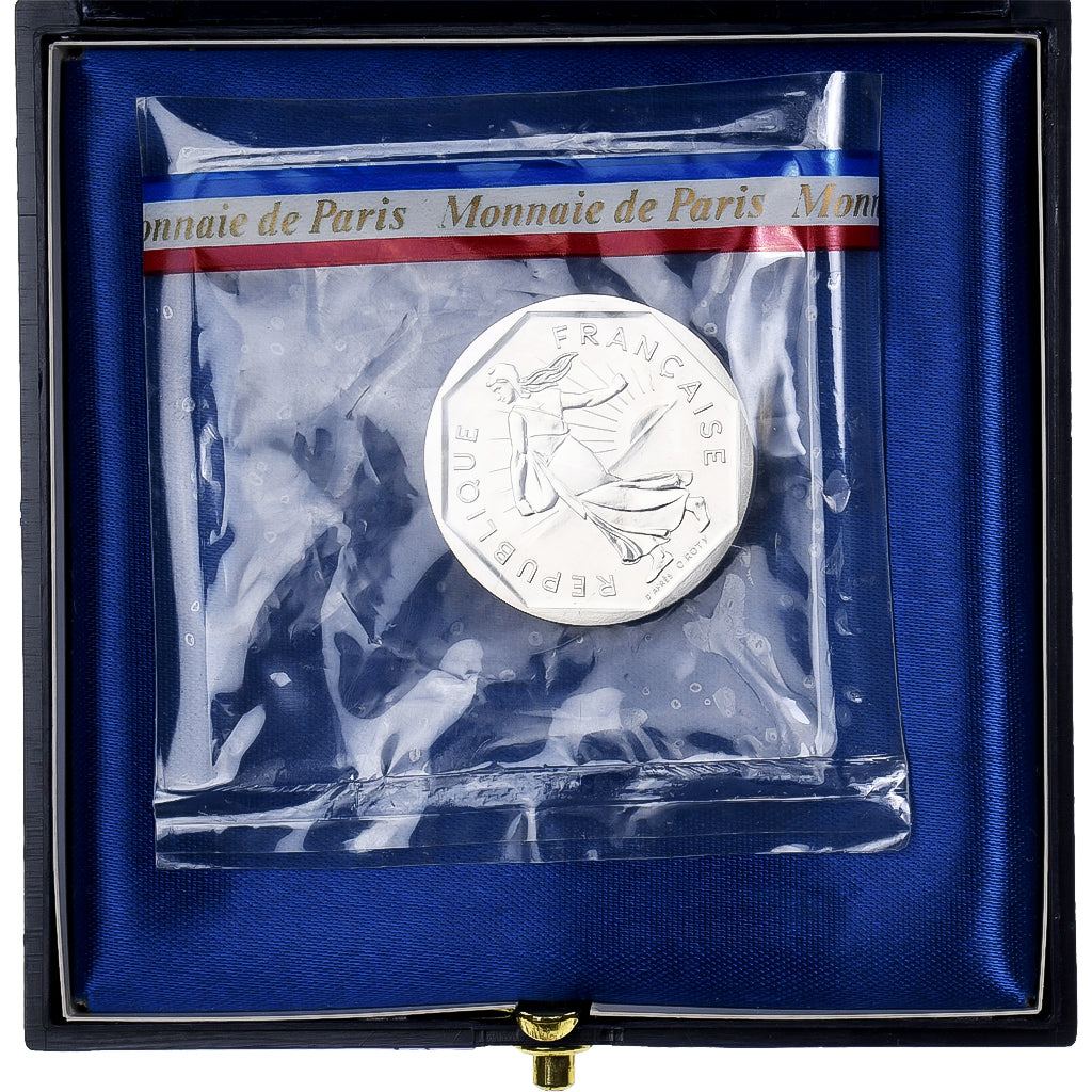 France, 2 Francs, Semeuse, 1980, MDP, Piéfort, Silver, MS(65-70)