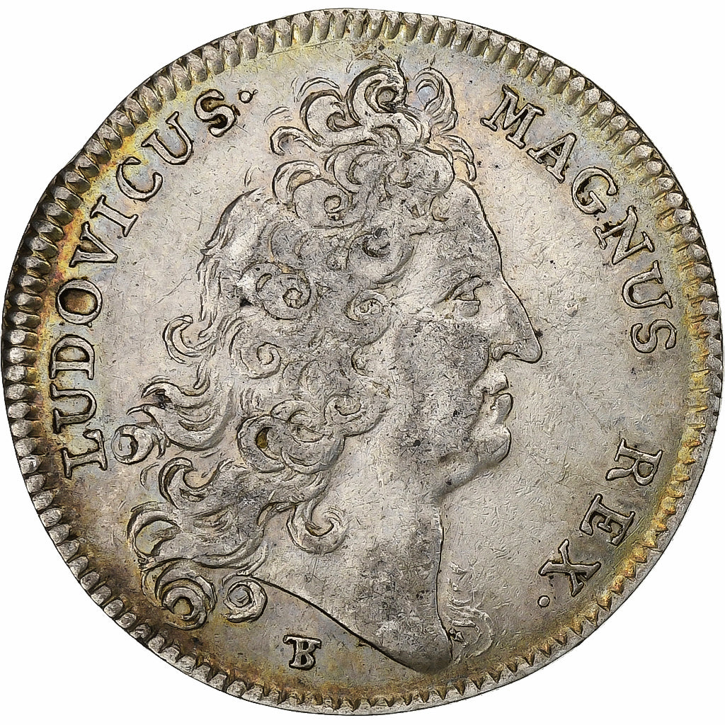 France, Token, Louis XIV, election de Paris, 1714, Silver, EF(40-45)