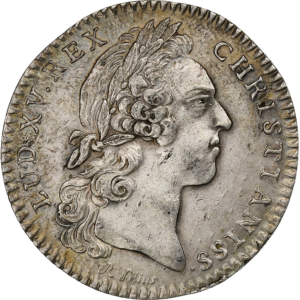 Francia, ficha, Louis XV, Extraordinaire des Guerres, 1758, Argento, SPL-