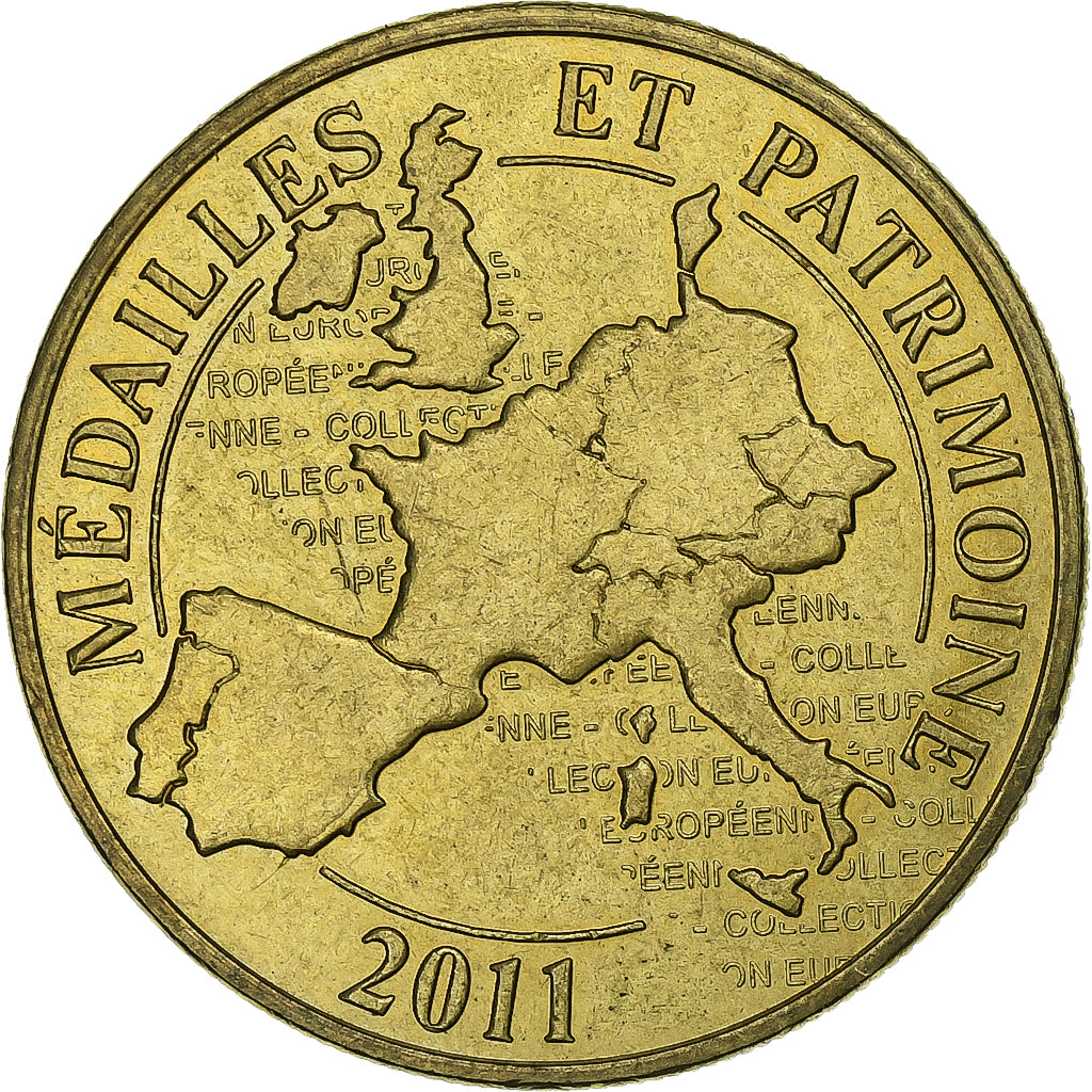 France, Tourist token, Beauval - Zoo -Tigre, 2011, Brass, AU(55-58)
