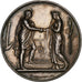 Francia, Médaille de mariage, Noces, Mariage, Religion, 1897, Argento, SPL
