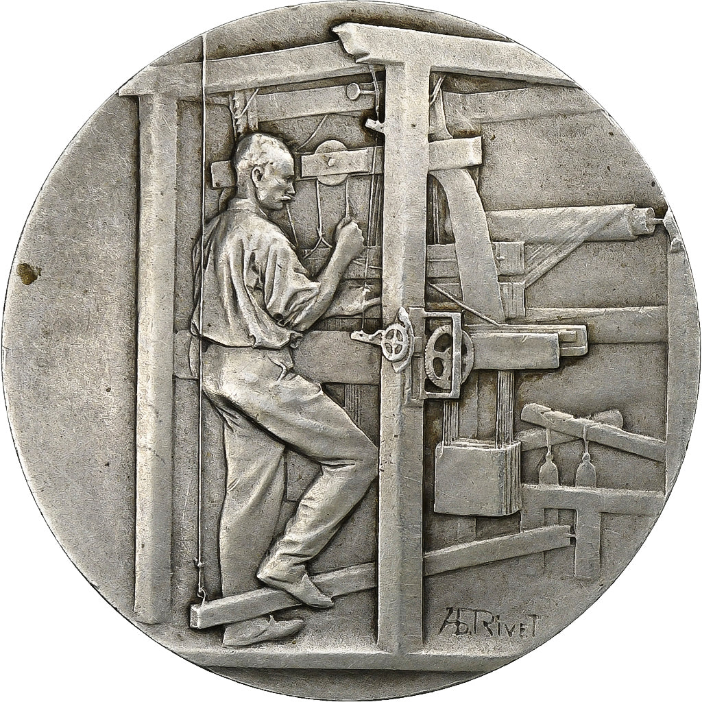France, Médaille, Union syndicale des Tissus, matières textiles et