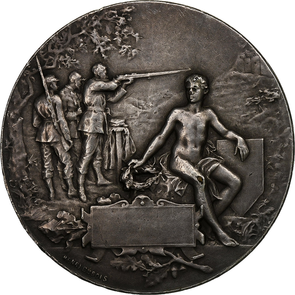 France, Médaille, Concours de Tir, n.d., Bronze argenté, TTB+