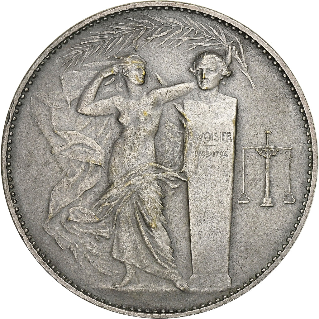 France, Medal, Union des Industries Chimiques, 1947, Silvered bronze, AU(55-58)