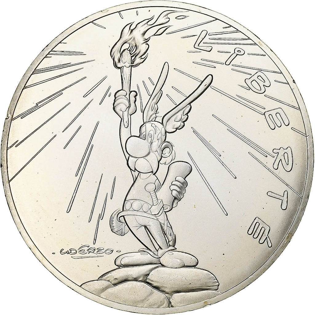 France, 10 Euro, Asterix Liberté (La grande traversée), 2015, MDP, Silver