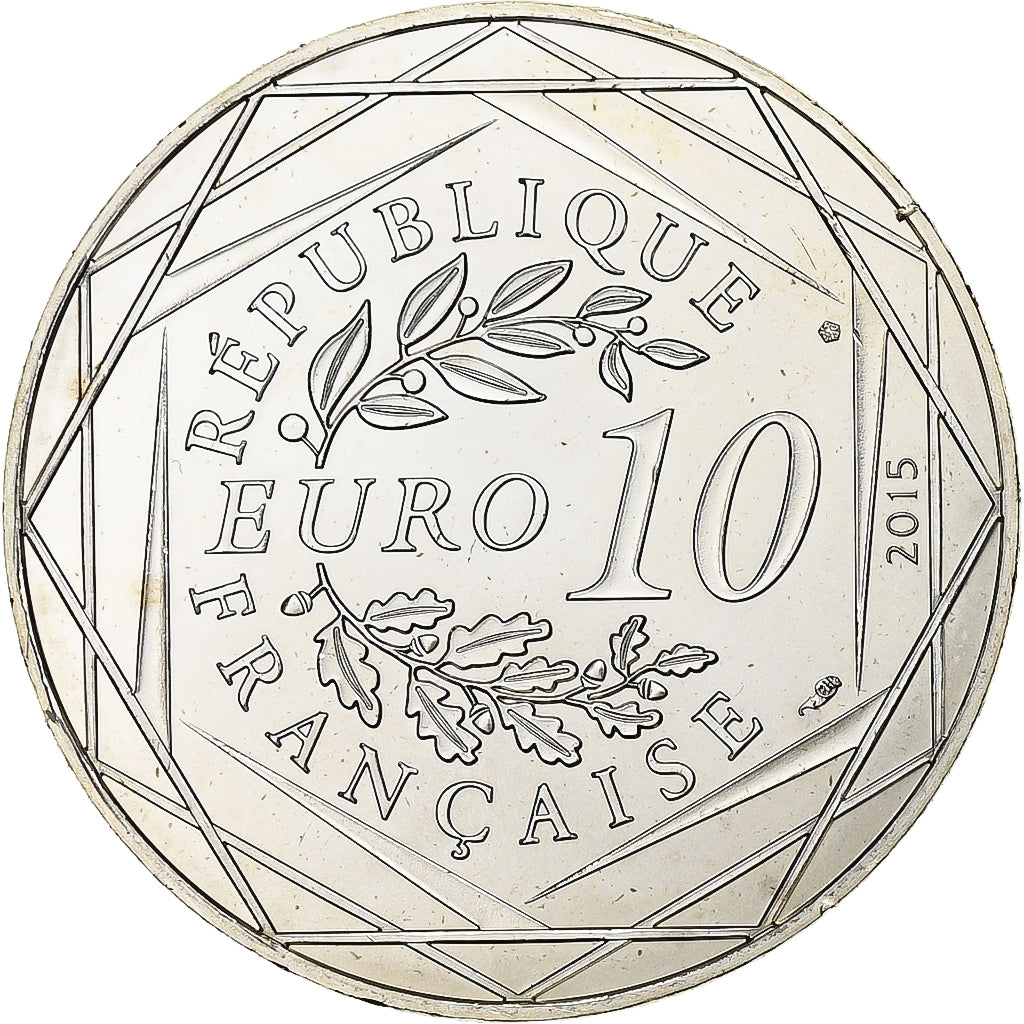 France, 10 Euro, Asterix Liberté (La grande traversée), 2015, MDP, Silver