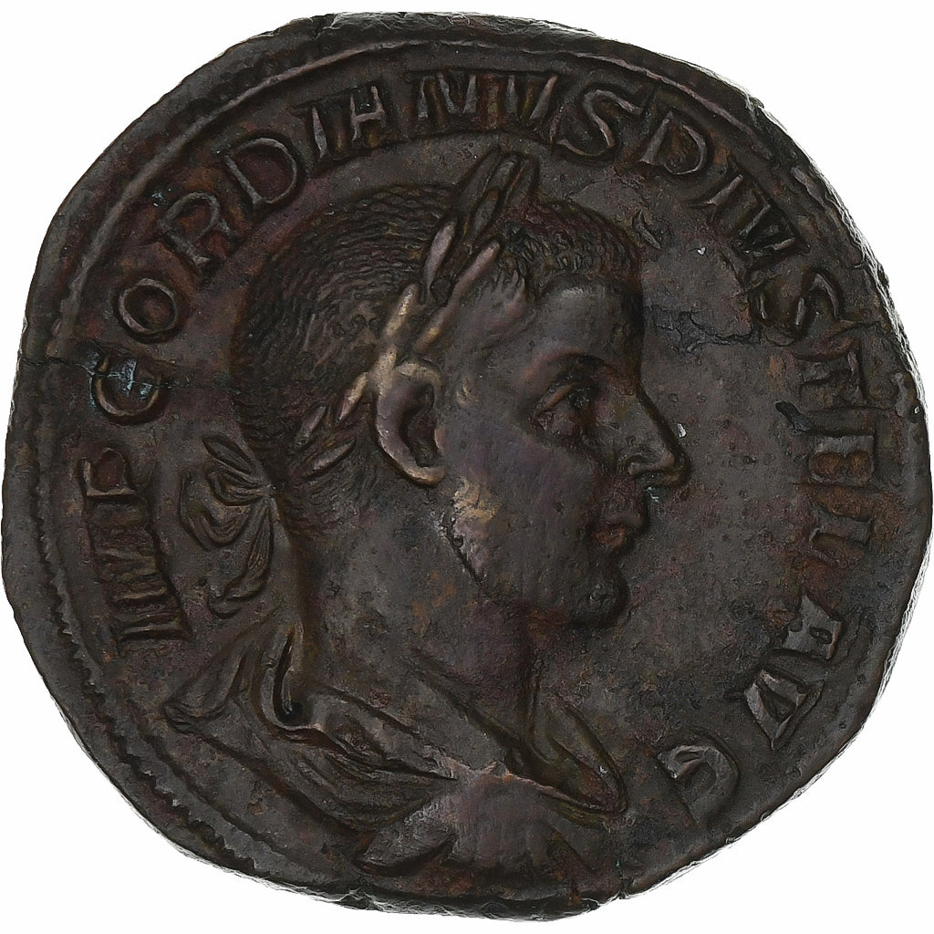 Gordian III, Sestertius, 244, Rome, Bronze, AU(50-53), RIC:333