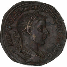 Gordian III, Sestertius, 244, Rome, Bronze, AU(50-53), RIC:333