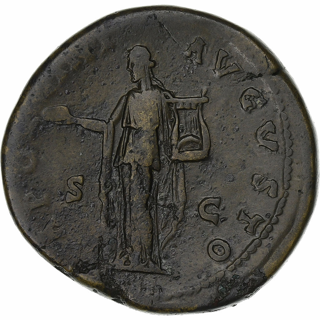 Antoninus Pius, Sestertius, 140-144, Rome, Brązowy, VF(30-35)