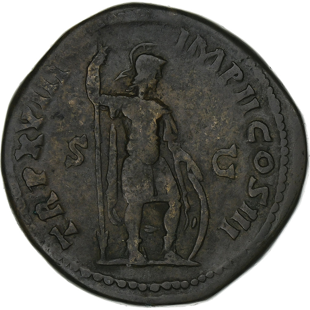 Antoninus Pius, Sestertius, 163-164, Rome, Bronze, EF(40-45), RIC:861