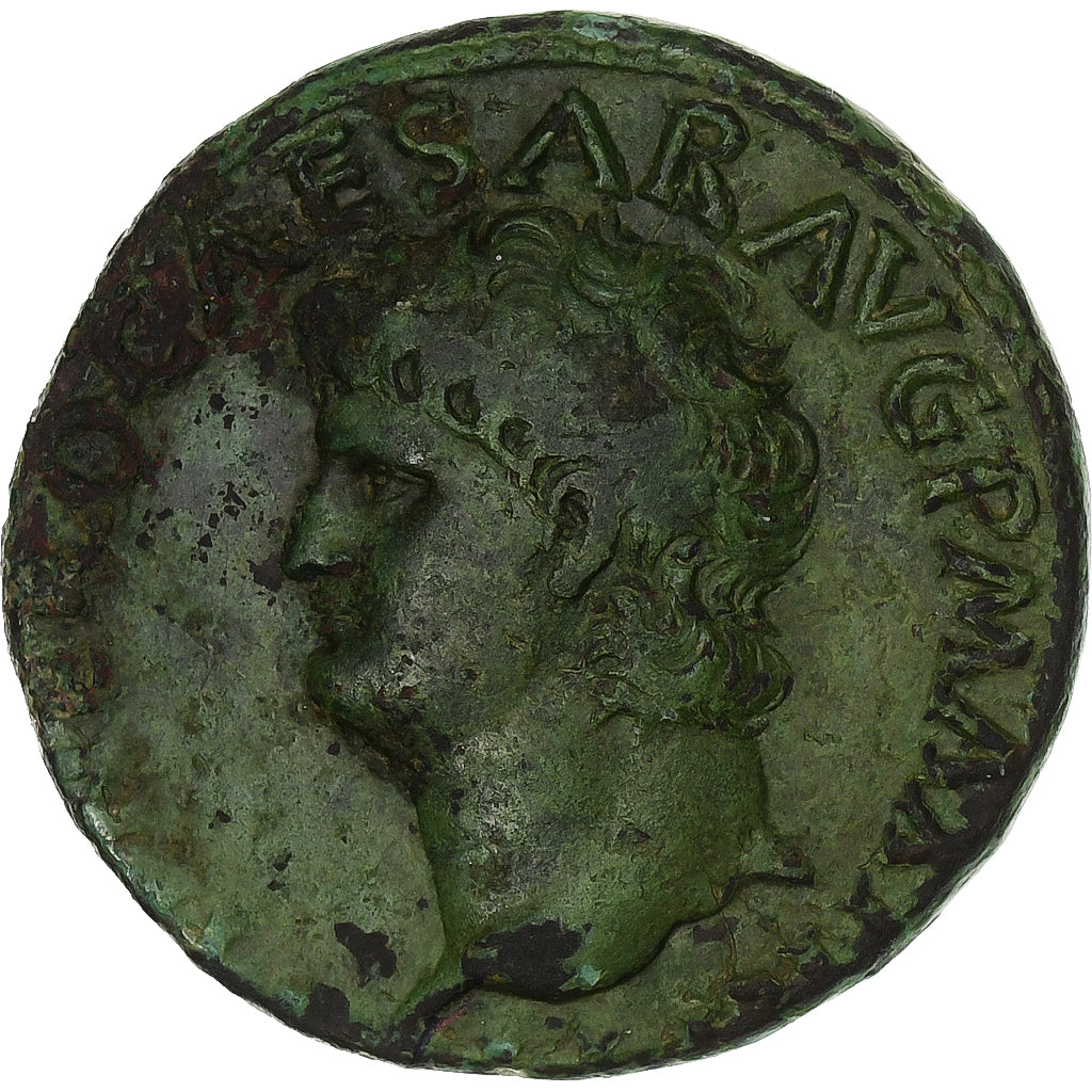 Nero, As, 62-68, Lugdunum, Bronze, VF(30-35), RIC:544