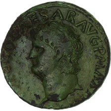 Nero, As, 62-68, Lugdunum, Bronze, VF(30-35), RIC:544