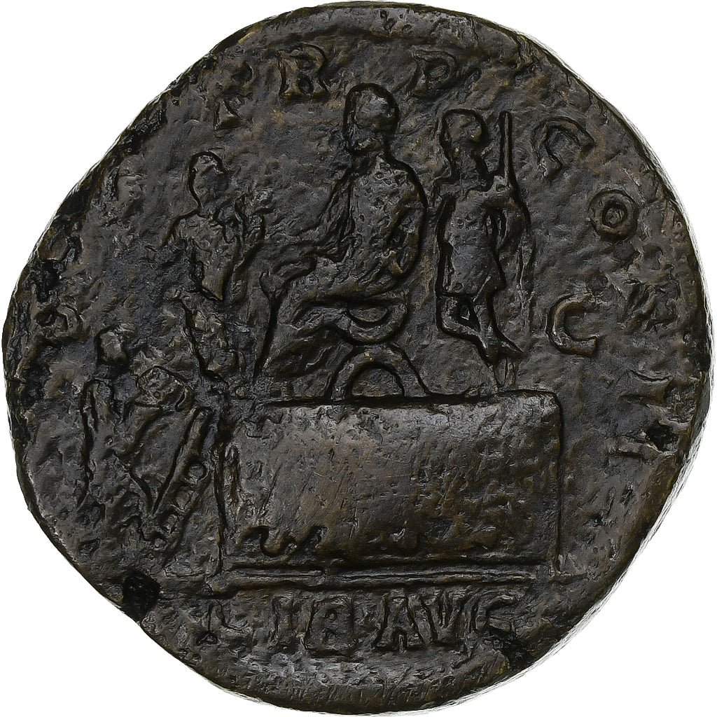 Pertinax, Sestertius, 193, Rome, Wyjątkowo rzadkie, Brązowy, EF(40-45), RIC:19