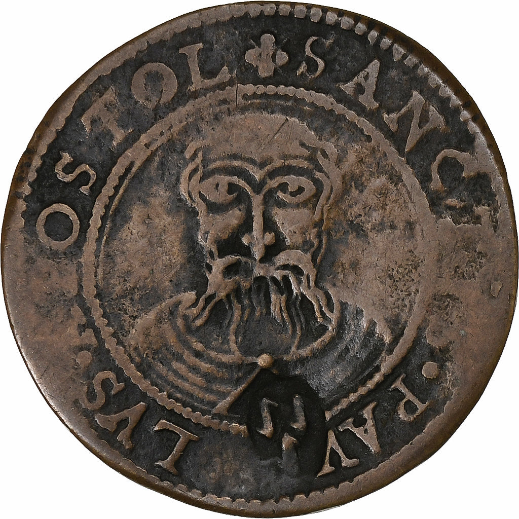 Cathedral chapter of Münster, 3 Pfennig, 1608, Munster, Copper, VF(30-35)