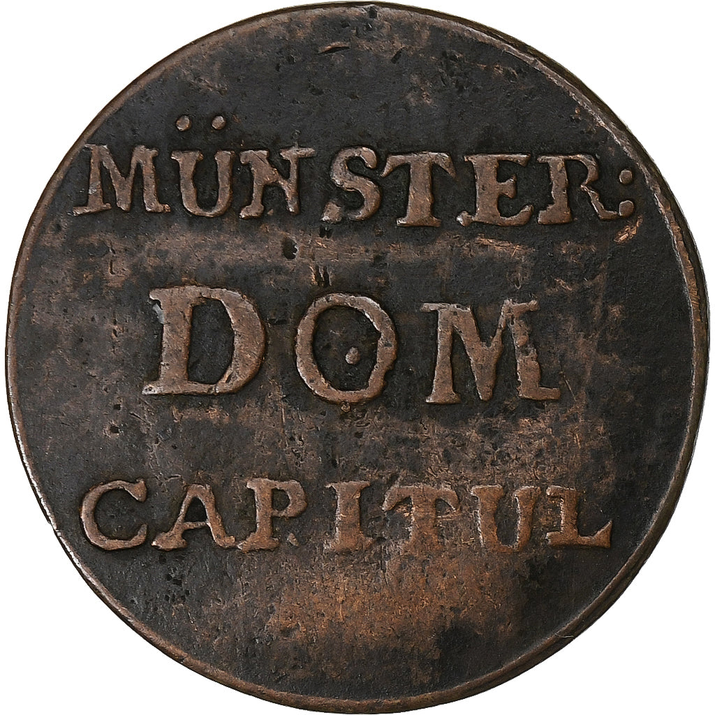 Cathedral chapter of Münster, 2 Pfennig, 1790, Munster, Copper, VF(30-35)