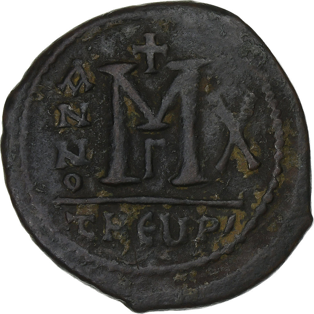 Maurice Tiberius, Follis, 591-592, Antioch, Bronze, EF(40-45), Sear:533