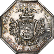 France, Token, Comptoir d'Escompte de l'arrondissement de Lille, 1854, Silver