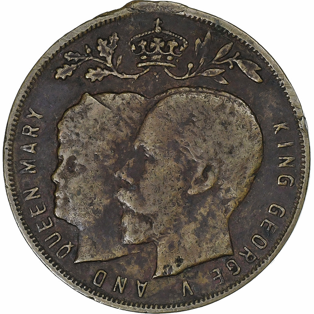 United Kingdom, Token, Coronation of King George V & Queen Mary, 1911, Copper