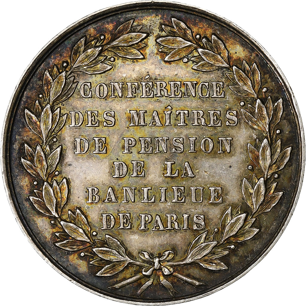 France, Token, Maîtres de pension de la banlieue de Paris, n.d., Silver