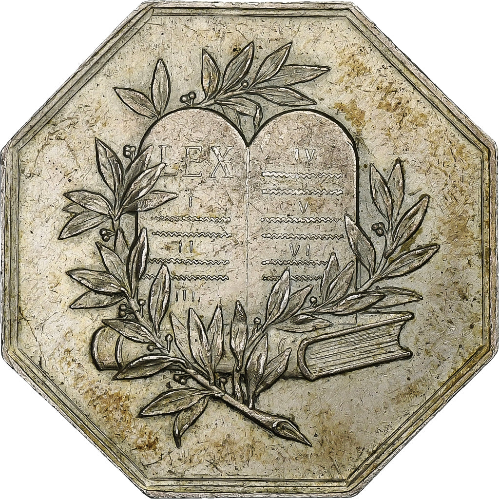Frankrijk, Token, Avoués près le tribunal civil d'Amiens, n.d., Zilver, PR