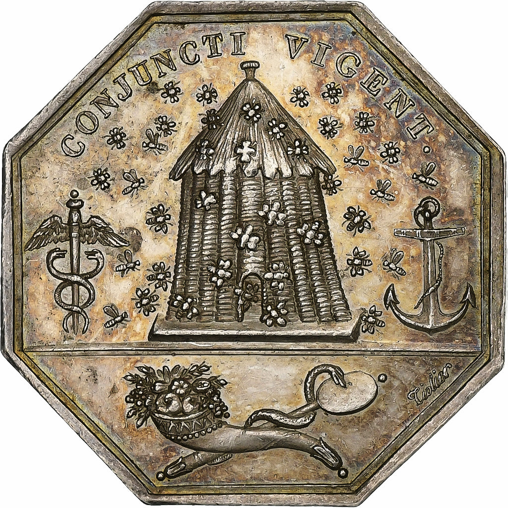 Francia, ficha, Société Libre du Commerce de Rouen, n.d., Argento, SPL-