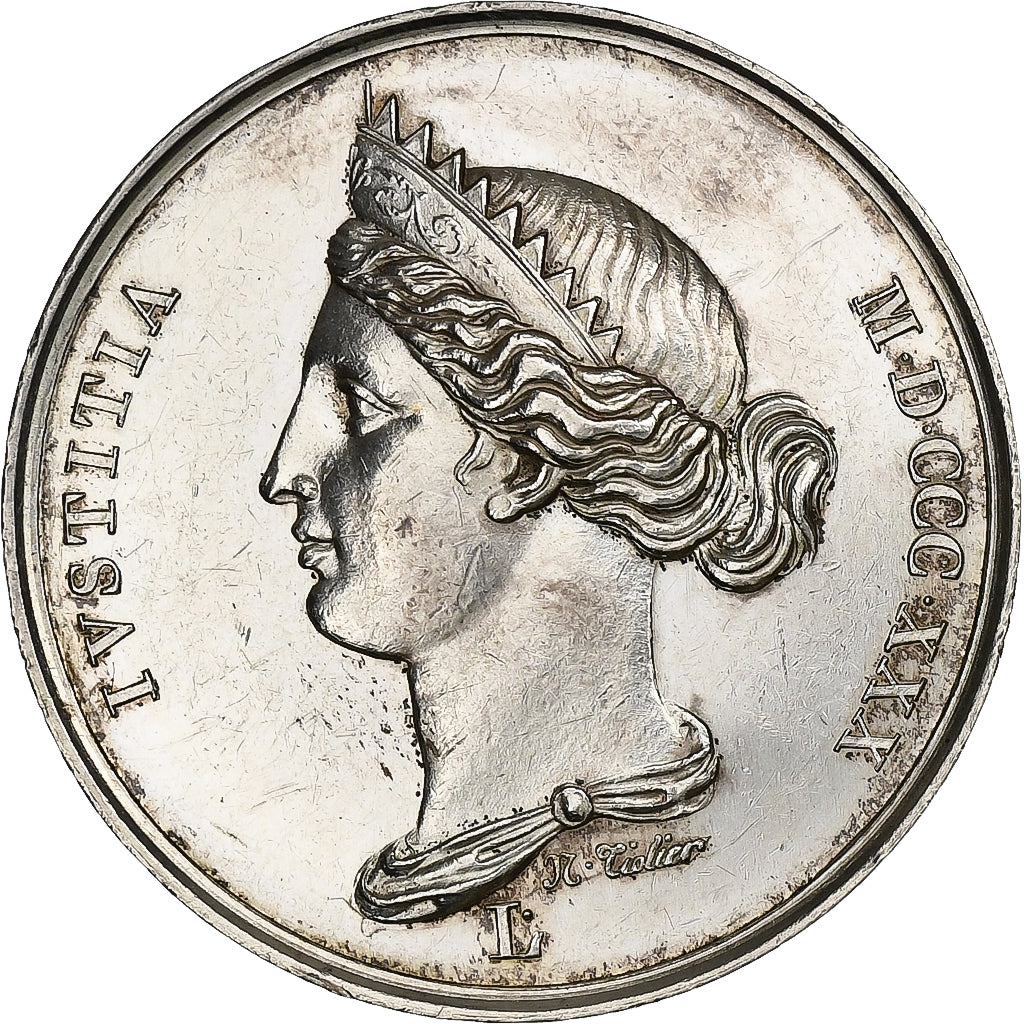 Francia, ficha, Droit et Justice, Le Droit, 1830, Argento, SPL-
