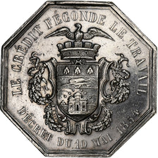 France, Token, Comptoir d'Escompte de l'arrondissement de Lille, 1854, Silver