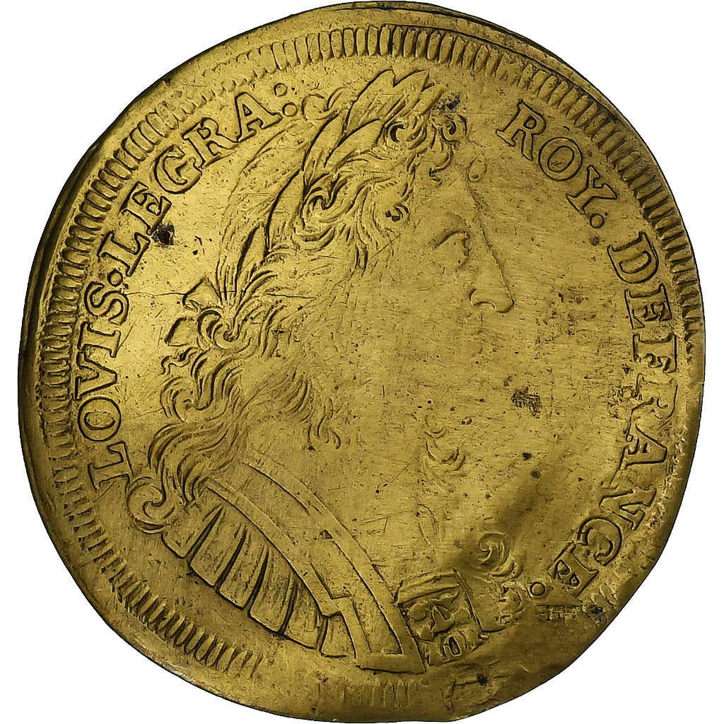 Frankrijk, Token, Louis XIV, Trésor Royal, n.d., Tin, ZF+, Feuardent:1911
